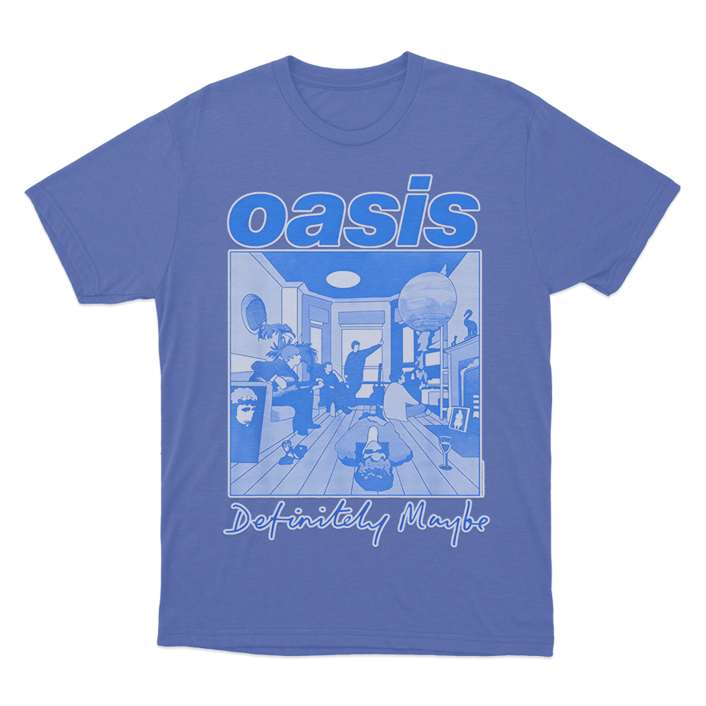 Definitely Maybe Debut Album T Shirt Blue Definitely Maybe Debut Album T Shirt Blue