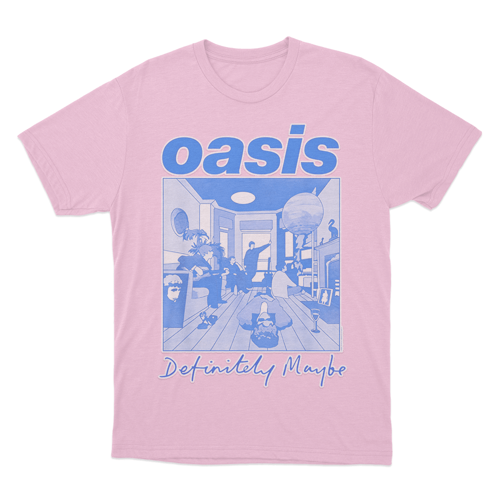 Definitely Maybe Debut Album T Shirt Pink Definitely Maybe Debut Album T Shirt Pink