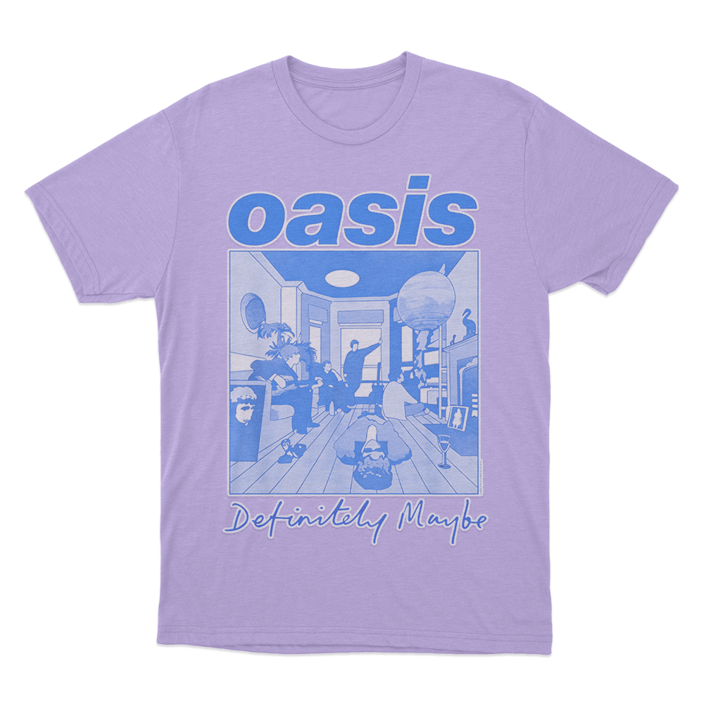 Definitely Maybe Debut Album T Shirt Purple Definitely Maybe Debut Album T Shirt Purple