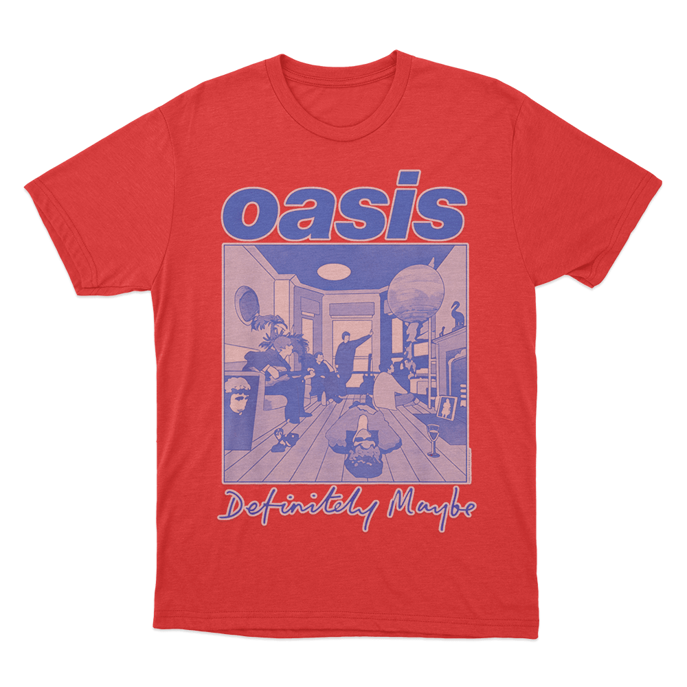 Definitely Maybe Debut Album T Shirt Red Definitely Maybe Debut Album T Shirt Red