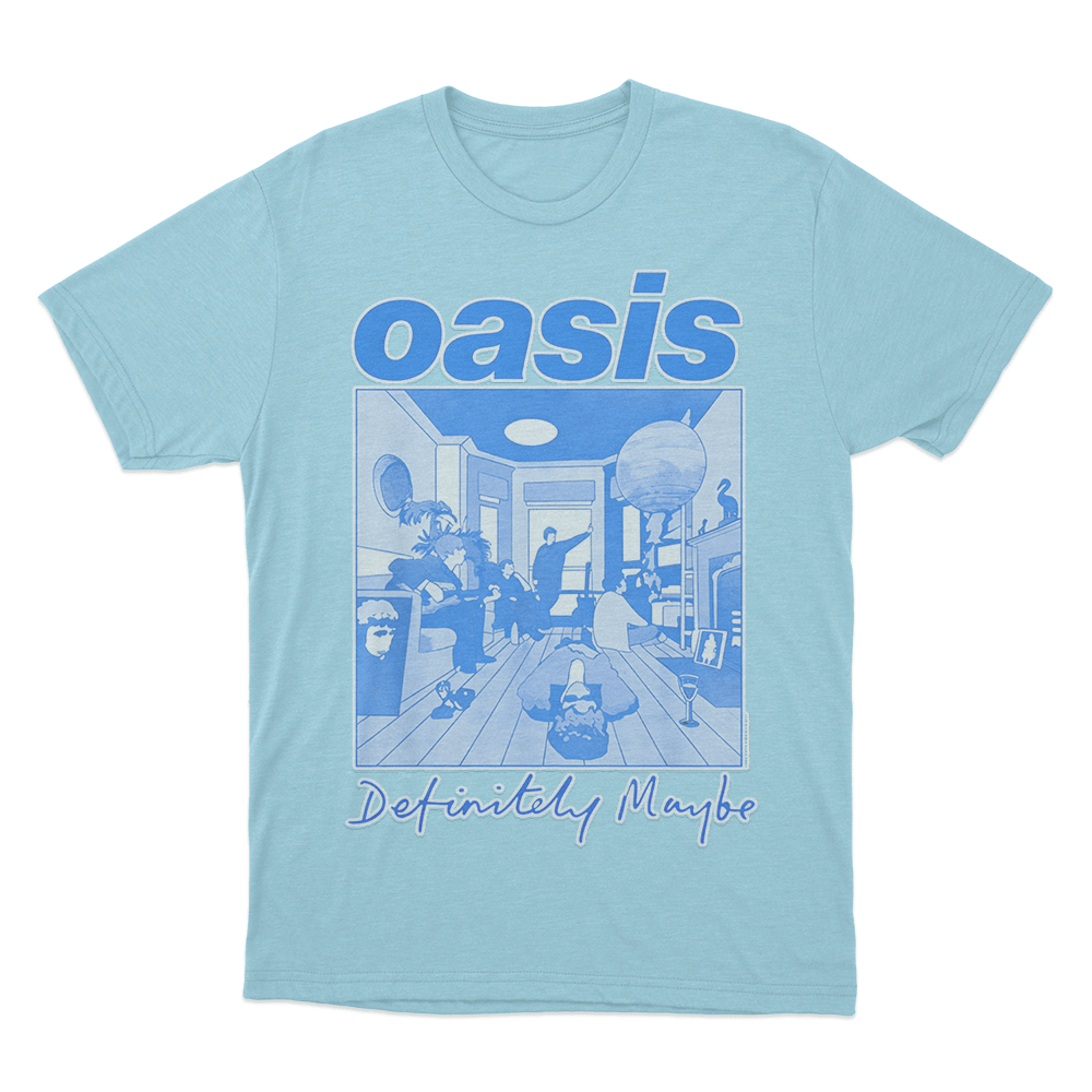Definitely Maybe Debut Album T Shirt Sky Blue Definitely Maybe Debut Album T Shirt Sky Blue