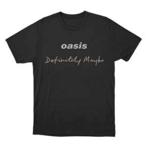 Oasis Definitely Maybe T Shirt Black