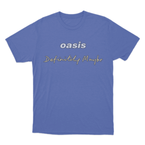 Oasis Definitely Maybe T Shirt Blue